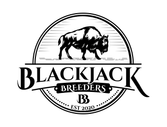 Blackjack Breeders logo design by rizuki