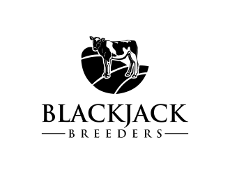Blackjack Breeders logo design by RIANW