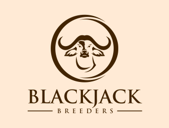 Blackjack Breeders logo design by GassPoll