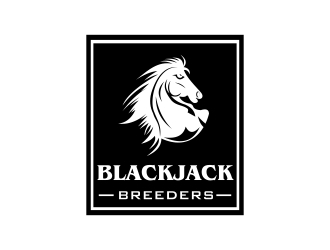 Blackjack Breeders logo design by naldart