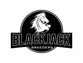 Blackjack Breeders logo design by naldart