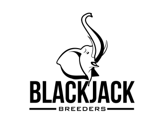 Blackjack Breeders logo design by naldart