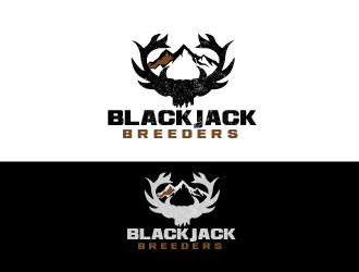 Blackjack Breeders logo design by fawadyk
