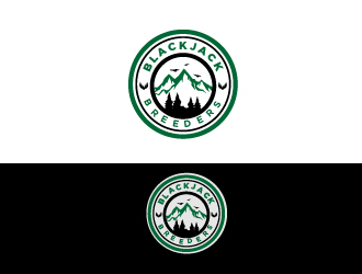 Blackjack Breeders logo design by fawadyk
