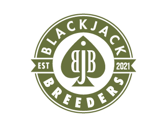 Blackjack Breeders logo design by pilKB