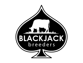 Blackjack Breeders logo design by chumberarto