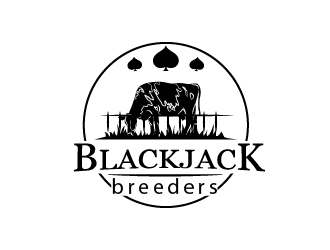 Blackjack Breeders logo design by chumberarto