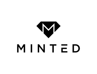 Minted logo design by funsdesigns
