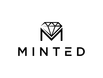 Minted logo design by funsdesigns