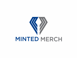Minted logo design by santrie
