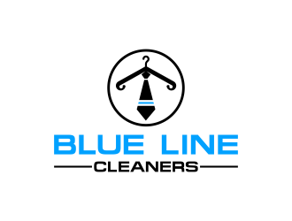 BLUE LINE CLEANERS logo design by Msinur