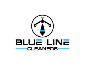BLUE LINE CLEANERS logo design by Msinur