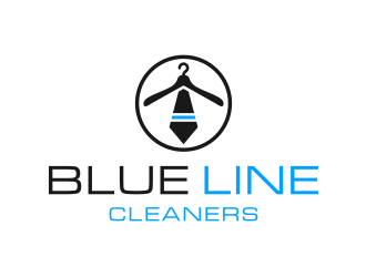 BLUE LINE CLEANERS logo design by lintinganarto