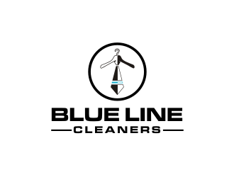 BLUE LINE CLEANERS logo design by BintangDesign