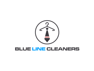 BLUE LINE CLEANERS logo design by Sheilla