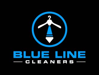 BLUE LINE CLEANERS logo design by maserik