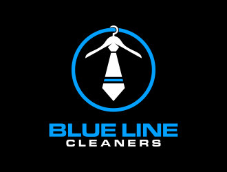 BLUE LINE CLEANERS logo design by ingepro