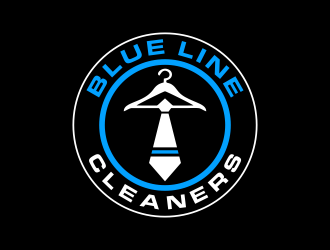 BLUE LINE CLEANERS logo design by ingepro