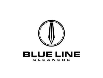 BLUE LINE CLEANERS logo design by Raynar