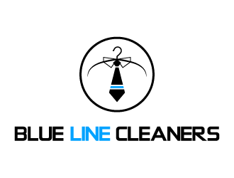 BLUE LINE CLEANERS logo design by Oana