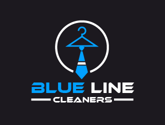 BLUE LINE CLEANERS logo design by czars