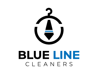 BLUE LINE CLEANERS logo design by SHAHIR LAHOO