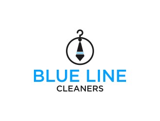 BLUE LINE CLEANERS logo design by Humhum