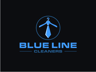 BLUE LINE CLEANERS logo design by RatuCempaka