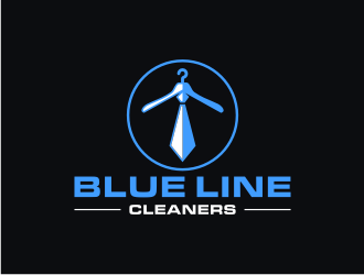 BLUE LINE CLEANERS logo design by RatuCempaka