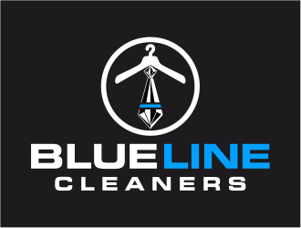 BLUE LINE CLEANERS logo design by cintoko