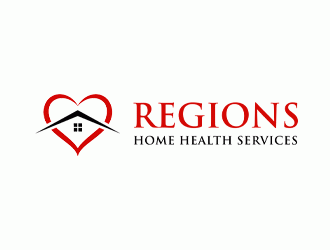 Regions Home Health Services logo design by Bananalicious