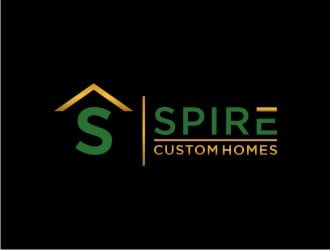 Spire Custom Homes logo design by sabyan
