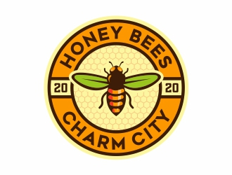 Charm City Honey Bees logo design by Mardhi