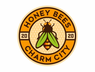 Charm City Honey Bees logo design by Mardhi