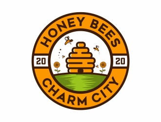 Charm City Honey Bees logo design by Mardhi