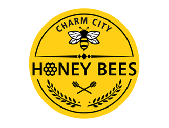 Charm City Honey Bees logo design by ingepro