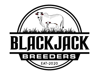 Blackjack Breeders logo design by LogoQueen