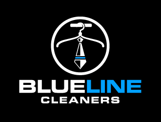 BLUE LINE CLEANERS logo design by axel182