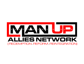 MAN UP ALLIES NETWORK ( Redemption. Reform. Reintegration) logo design by AB212