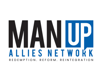 MAN UP ALLIES NETWORK ( Redemption. Reform. Reintegration) logo design by AB212