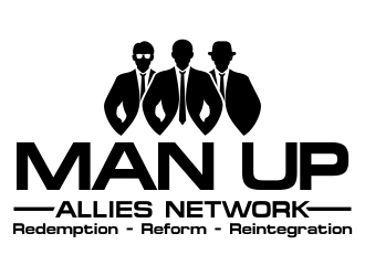 MAN UP ALLIES NETWORK ( Redemption. Reform. Reintegration) logo design by cikiyunn