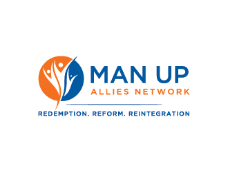 MAN UP ALLIES NETWORK ( Redemption. Reform. Reintegration) logo design by Fear