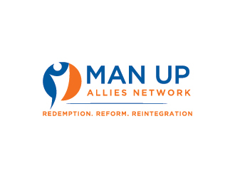 MAN UP ALLIES NETWORK ( Redemption. Reform. Reintegration) logo design by Fear