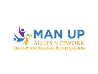 MAN UP ALLIES NETWORK ( Redemption. Reform. Reintegration) logo design by luckyprasetyo