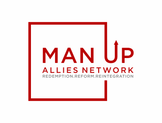 MAN UP ALLIES NETWORK ( Redemption. Reform. Reintegration) logo design by christabel
