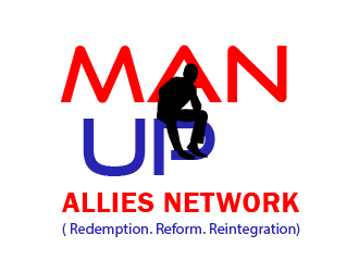 MAN UP ALLIES NETWORK ( Redemption. Reform. Reintegration) logo design by chumberarto