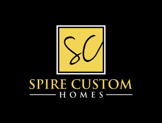 Spire Custom Homes logo design by mukleyRx