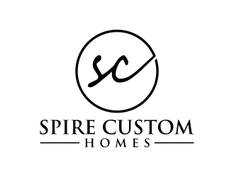 Spire Custom Homes logo design by mukleyRx