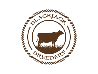 Blackjack Breeders logo design by wongndeso