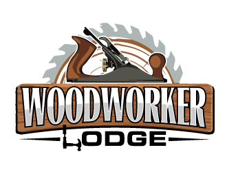 woodworker lodge logo design by ElonStark